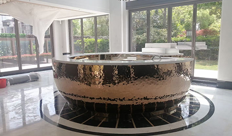 上海濱江凱旋門會(huì)所創(chuàng)意家具之大廳吧臺(tái)