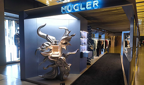 上海芮歐百貨MUGLER品牌商業(yè)裝置