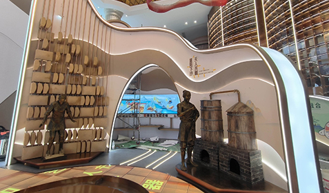 茅臺蘇州體驗(yàn)館場景雕塑